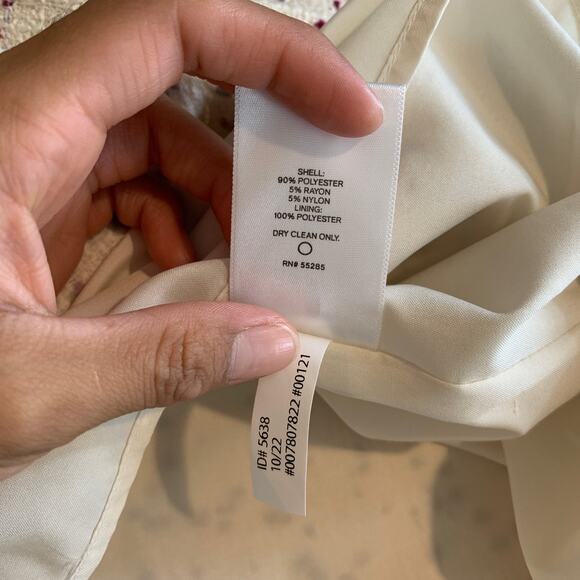 Express Dress Womens S Small Speckled Boucle Crew Short Sleeve Lined Tweed Shift - Picture 10 of 12